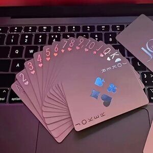 New in package Sparkling Laser-Cut Playing Cards -